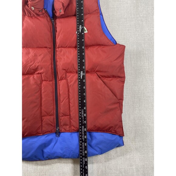 Vintage Ascente Down Puffer Vest Mens Small Red Blue Outdoor Ski Puffy 80s USA - Picture 6 of 14